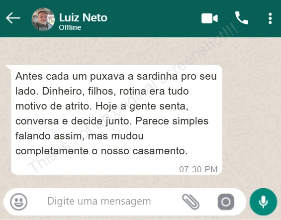 Depoimento de Luiz Neto sobre o curso Viver a Dois