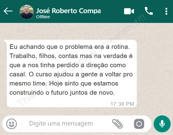 Depoimento de José Roberto sobre o curso Viver a Dois