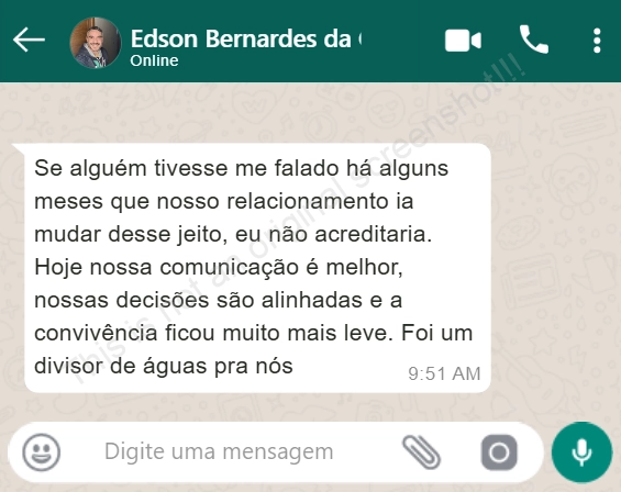 Depoimento de Edson Bernardes sobre o curso Viver a Dois